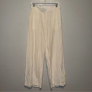 H&M linen Off-White Trousers